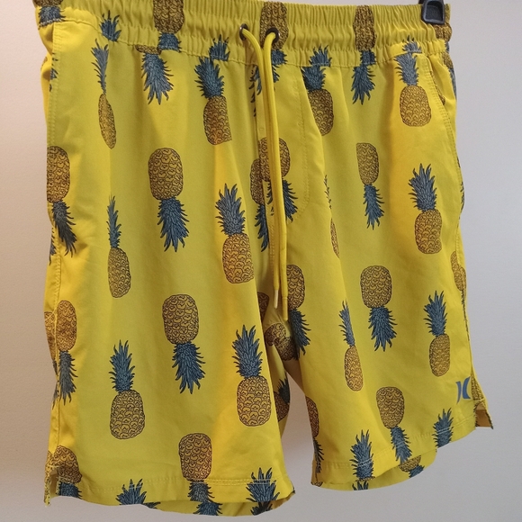 Hurley Other - Hurley Yellow Pineapple Print Board Shorts